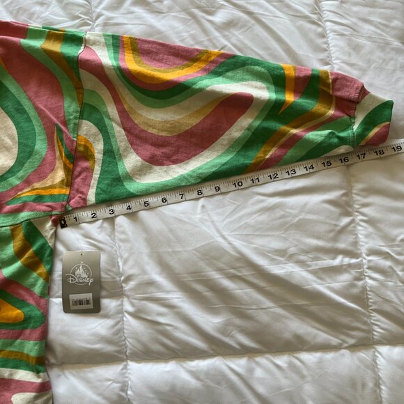 2022 Swirl Disneyland Spirit Jersey Green Pink Orange Yellow Retro Long Sleeve M - Picture 6 of 9